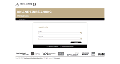 Desktop Screenshot of einreichung.mediaaward.at