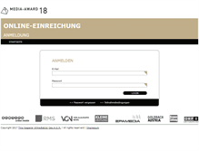 Tablet Screenshot of einreichung.mediaaward.at